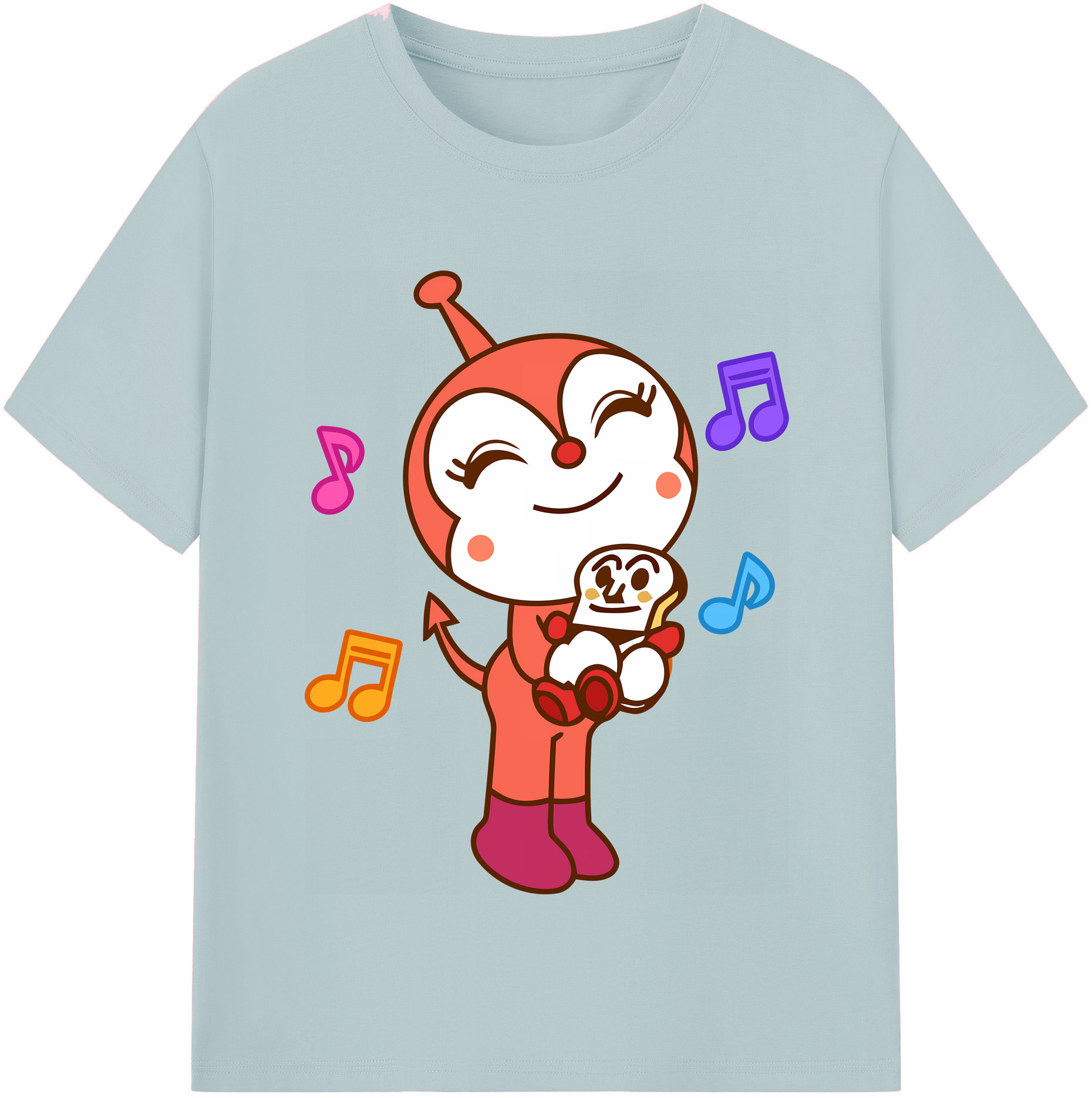 （画像用） アンパンマン Anpanman 綿100％半袖Tシャツ（フロントプリント）